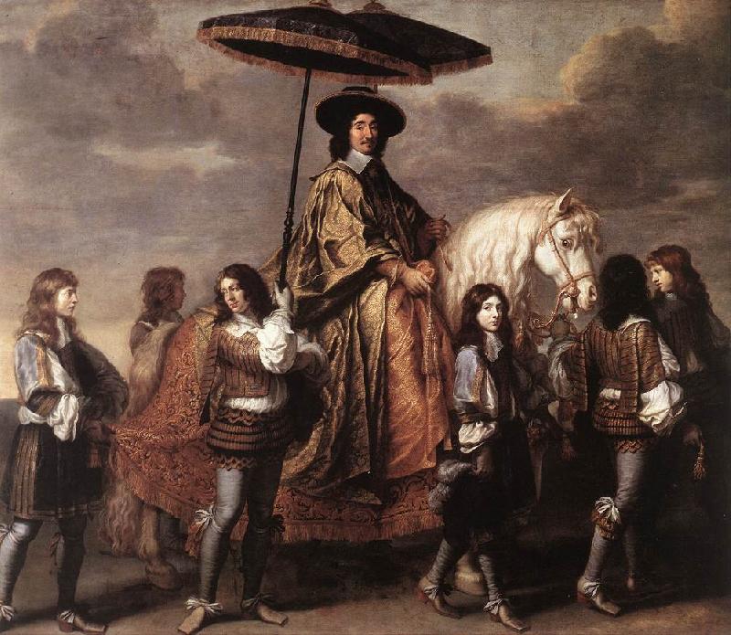 LE BRUN, Charles Chancellor Sguier at the Entry of Louis XIV into Paris in 1660 sg oil painting image